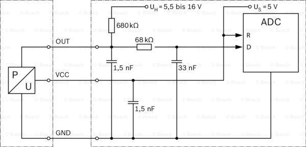 BOSCH 0 281 002 996 - Датчик, давление наддува avtokuzovplus.com.ua