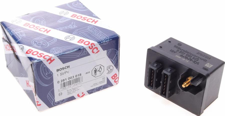 BOSCH 0 281 003 018 - Блок управления, реле, система накаливания avtokuzovplus.com.ua