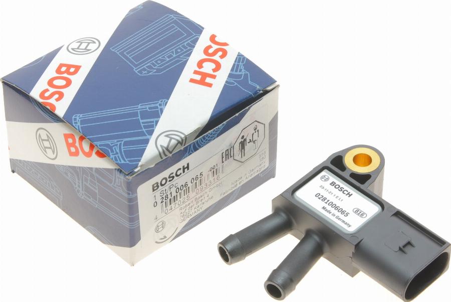 BOSCH 0 281 006 065 - Датчик, давление выхлопных газов avtokuzovplus.com.ua