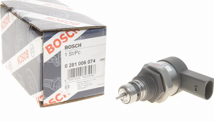 BOSCH 0 281 006 074 - Редукційний клапан, Common-Rail-System autocars.com.ua