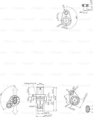 BOSCH 0 281 006 101 - Датчик импульсов, коленвал autodnr.net