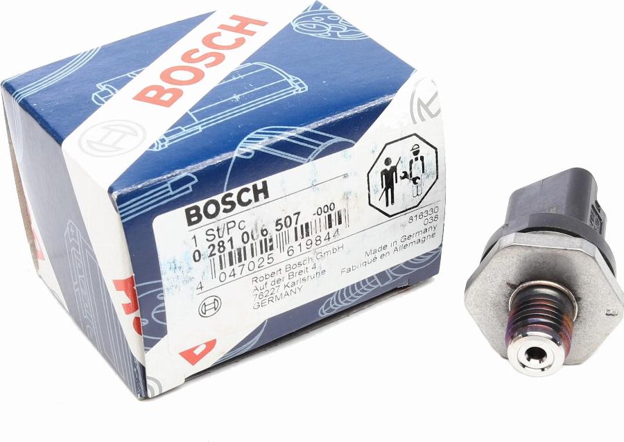 BOSCH 0 281 006 507 - Датчик, тиск подачі палива autocars.com.ua