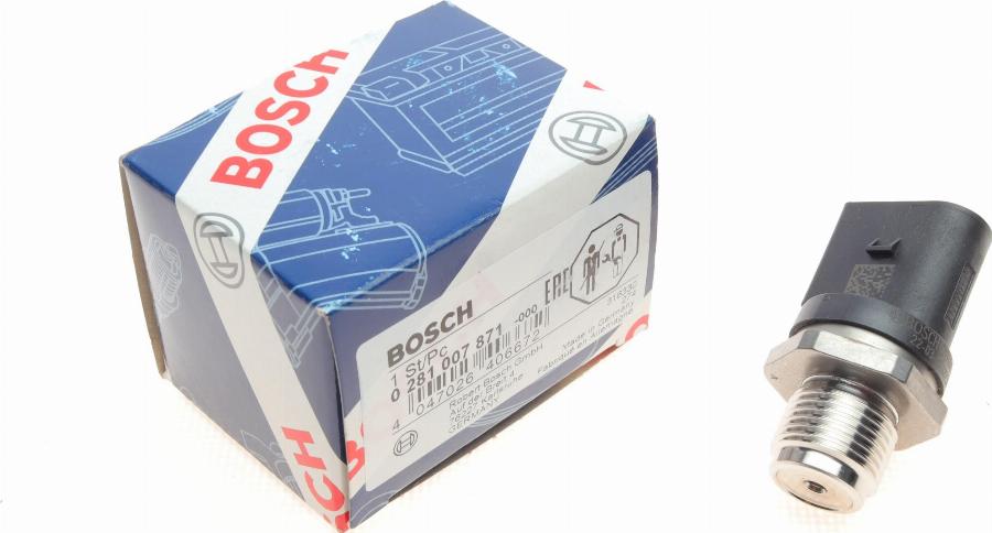 BOSCH 0 281 007 871 - Датчик, тиск подачі палива autocars.com.ua