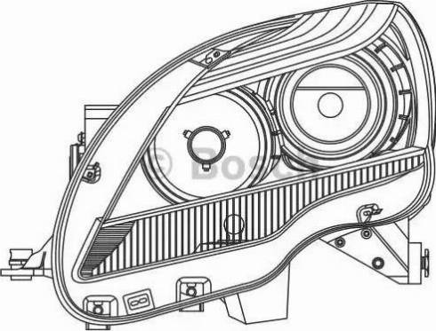 BOSCH 0301269203 - Основна фара autocars.com.ua