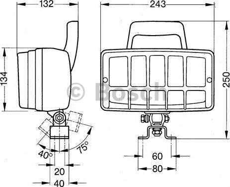 BOSCH 0 986 310 539 - Противотуманная фара autocars.com.ua