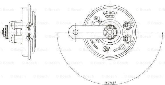 BOSCH 0 320 043 017 - Звуковий сигнал autocars.com.ua