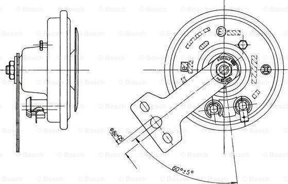 BOSCH 0 320 043 030 - Звуковий сигнал autocars.com.ua