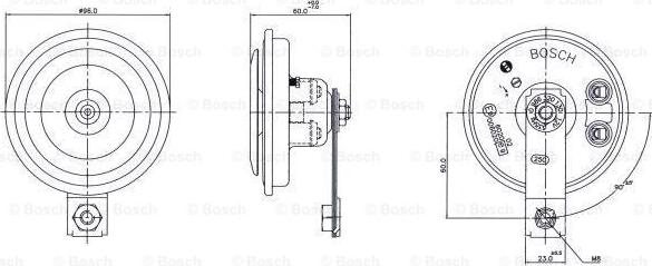 BOSCH 0 986 320 130 - Звуковий сигнал autocars.com.ua