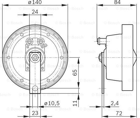 BOSCH 0 320 223 911 - Звуковий сигнал autocars.com.ua