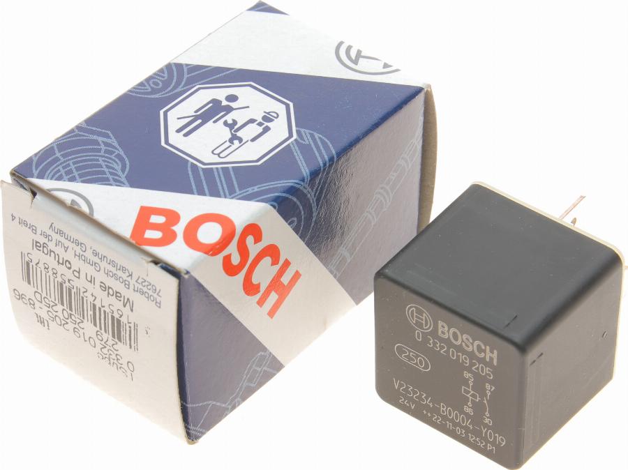 BOSCH 0 332 019 205 - Реле, рабочий ток avtokuzovplus.com.ua