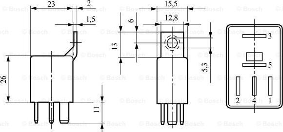 BOSCH 0 332 207 310 - Реле, робочий струм autocars.com.ua