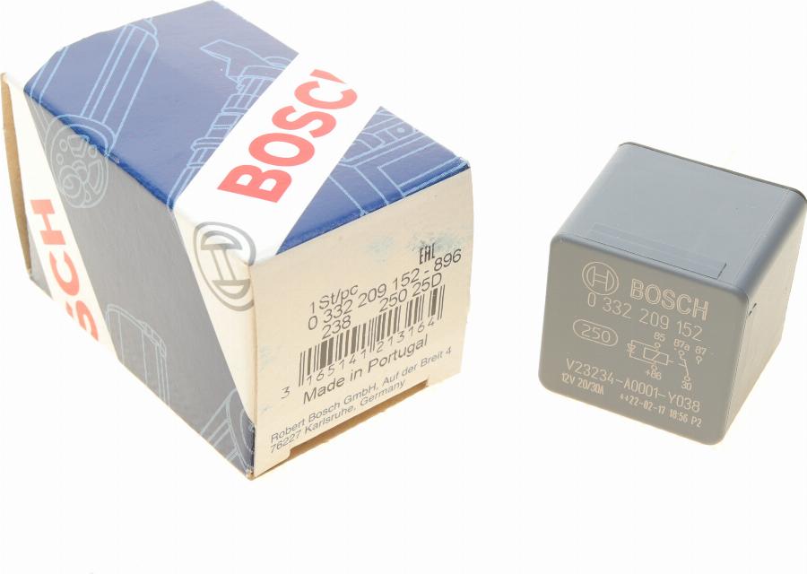 BOSCH 0 332 209 152 - Реле, робочий струм autocars.com.ua