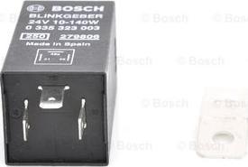 BOSCH 0 335 323 003 - Переривник покажчиків повороту autocars.com.ua