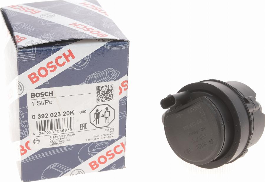 BOSCH 0 392 023 20K - Додатковий водяний насос autocars.com.ua