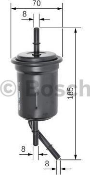 BOSCH 0 450 905 970 - Паливний фільтр autocars.com.ua