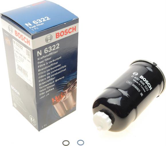 BOSCH 0 450 906 322 - Паливний фільтр autocars.com.ua