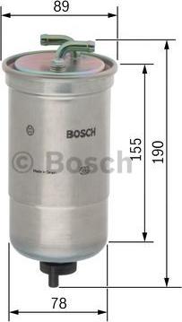 BOSCH 0 450 906 442 - Паливний фільтр autocars.com.ua