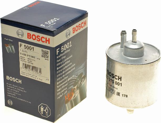 BOSCH 0 450 915 001 - Паливний фільтр autocars.com.ua