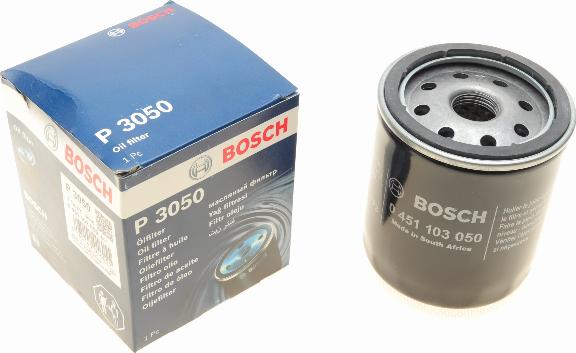 BOSCH 0 451 103 050 - Масляний фільтр autocars.com.ua