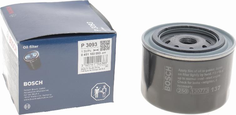 BOSCH 0 451 103 093 - Масляный фильтр avtokuzovplus.com.ua