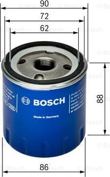 BOSCH 0 451 103 189 - Масляний фільтр autocars.com.ua