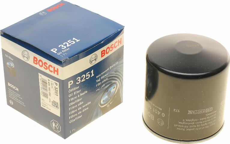 BOSCH 0 451 103 251 - Масляний фільтр autocars.com.ua