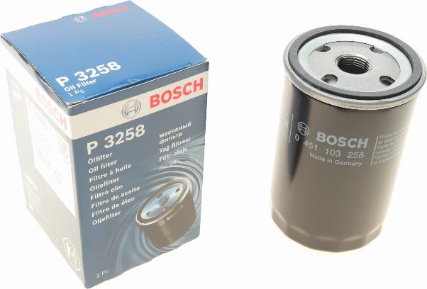 BOSCH 0 451 103 258 - Масляный фильтр avtokuzovplus.com.ua