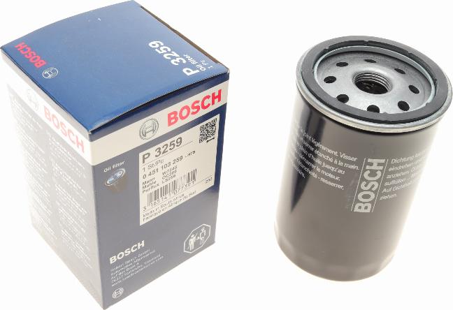 BOSCH 0 451 103 259 - Масляний фільтр autocars.com.ua