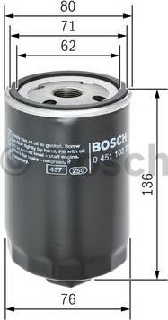 BOSCH 0 451 103 280 - Масляный фильтр autodnr.net