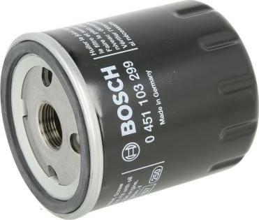 BOSCH 0 451 103 299 - Масляний фільтр autocars.com.ua