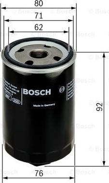 BOSCH 0 451 103 318 - Фильтр масляный двигателя SKODA OCTAVIA. VW пр-во Bosch autocars.com.ua