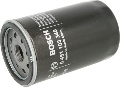 BOSCH 0 451 103 340 - Масляний фільтр autocars.com.ua