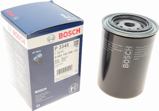 BOSCH 0 451 103 346 - Масляний фільтр autocars.com.ua