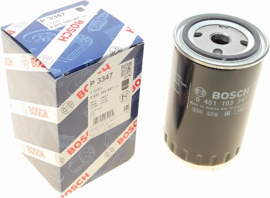 BOSCH 0 451 103 347 - Масляний фільтр autocars.com.ua