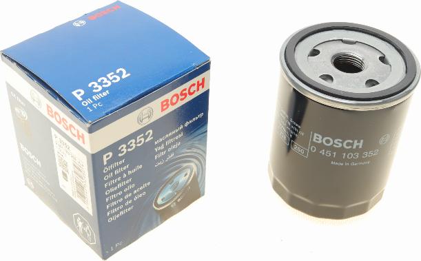 BOSCH 0 451 103 352 - Масляний фільтр autocars.com.ua