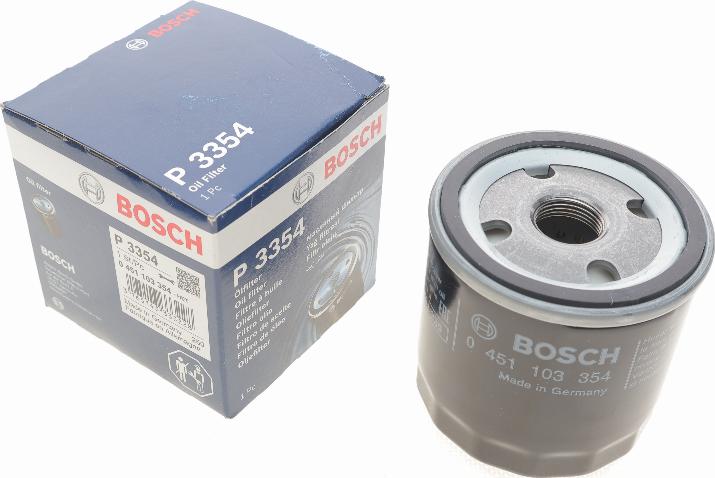 BOSCH 0 451 103 354 - Масляний фільтр autocars.com.ua