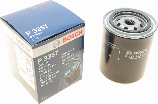 BOSCH 0 451 103 357 - Масляний фільтр autocars.com.ua