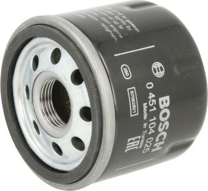 BOSCH 0 451 104 025 - Масляний фільтр autocars.com.ua