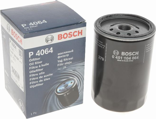 BOSCH 0 451 104 064 - Масляний фільтр autocars.com.ua