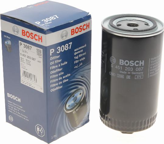 BOSCH 0 451 203 087 - Масляний фільтр autocars.com.ua