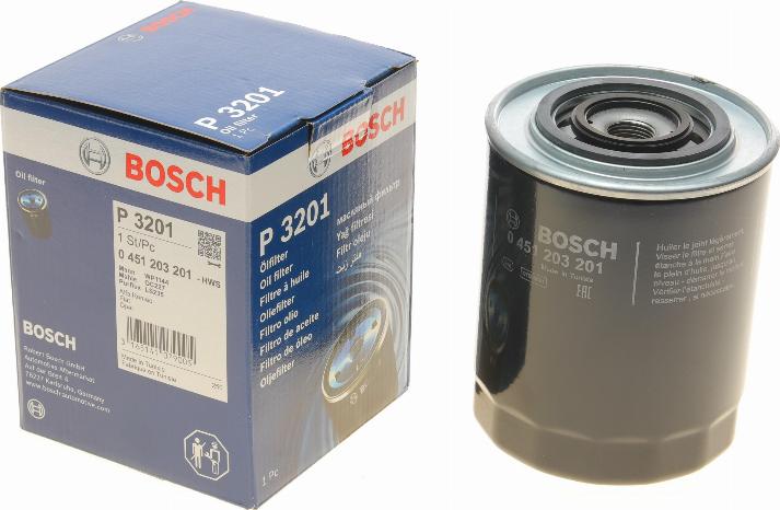 BOSCH 0 451 203 201 - Масляний фільтр autocars.com.ua