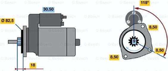 BOSCH 0 986 010 460 - Стартер autocars.com.ua