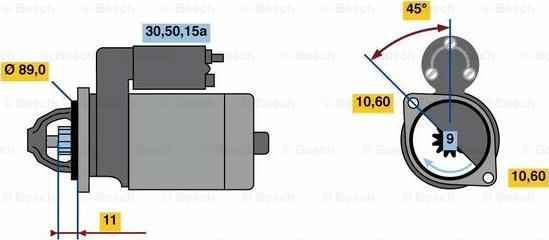 BOSCH 0 986 010 670 - Стартер autocars.com.ua