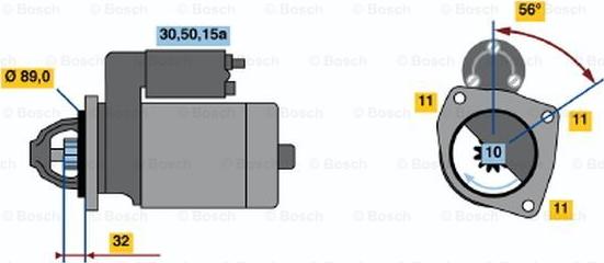 BOSCH 0 986 010 710 - Стартер avtokuzovplus.com.ua