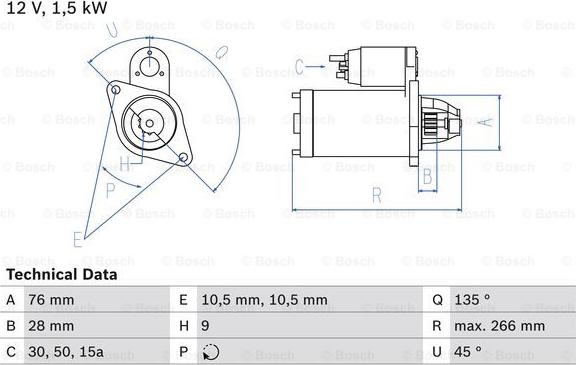 BOSCH 0 986 010 870 - Стартер avtokuzovplus.com.ua