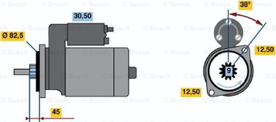 BOSCH 0 986 010 940 - Стартер autodnr.net