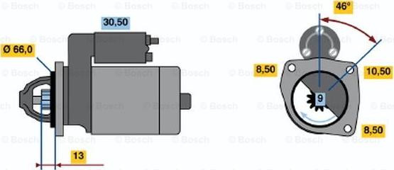 BOSCH 0 986 011 651 - Стартер autocars.com.ua