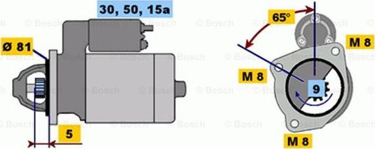 BOSCH 0 986 011 780 - Стартер avtokuzovplus.com.ua