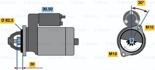 BOSCH 0 986 012 410 - Стартер autocars.com.ua