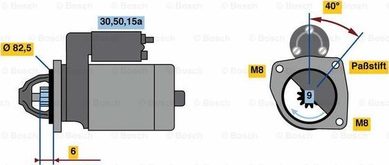 BOSCH 0 986 012 570 - Стартер autocars.com.ua